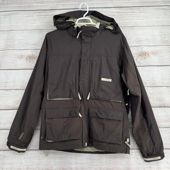 Planet Earth 3 in 1 Vest and Snowboard Jacket Mens Medium Brown Beige - Picture 2 of 16